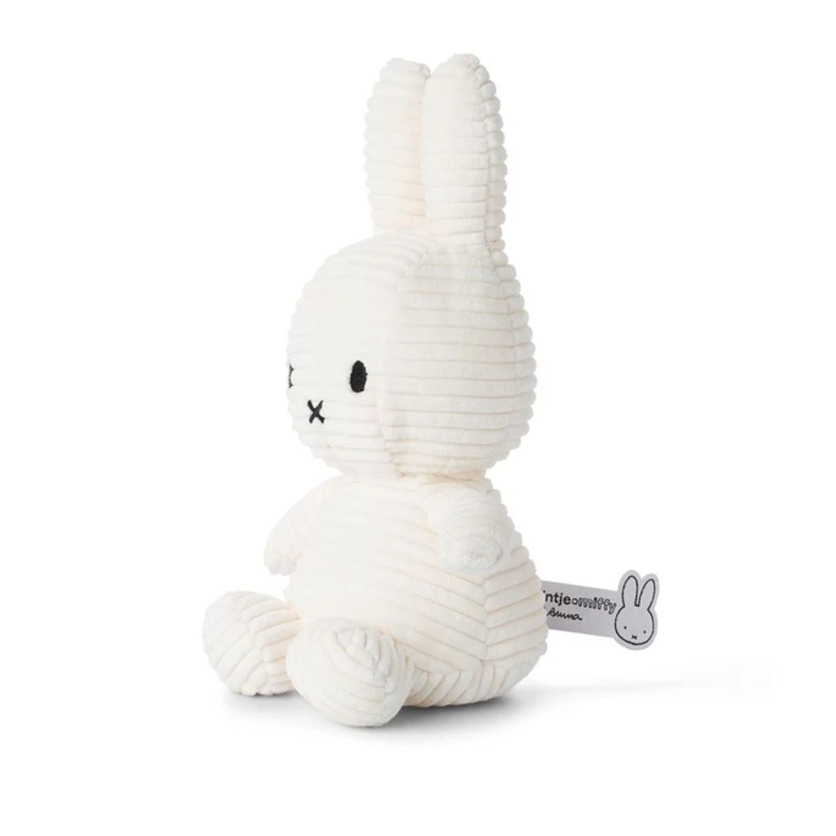 Bon Ton Toys Miffy ECO Corduroy Plush 9 inches - Offwhite - Soft Corduroy Texture