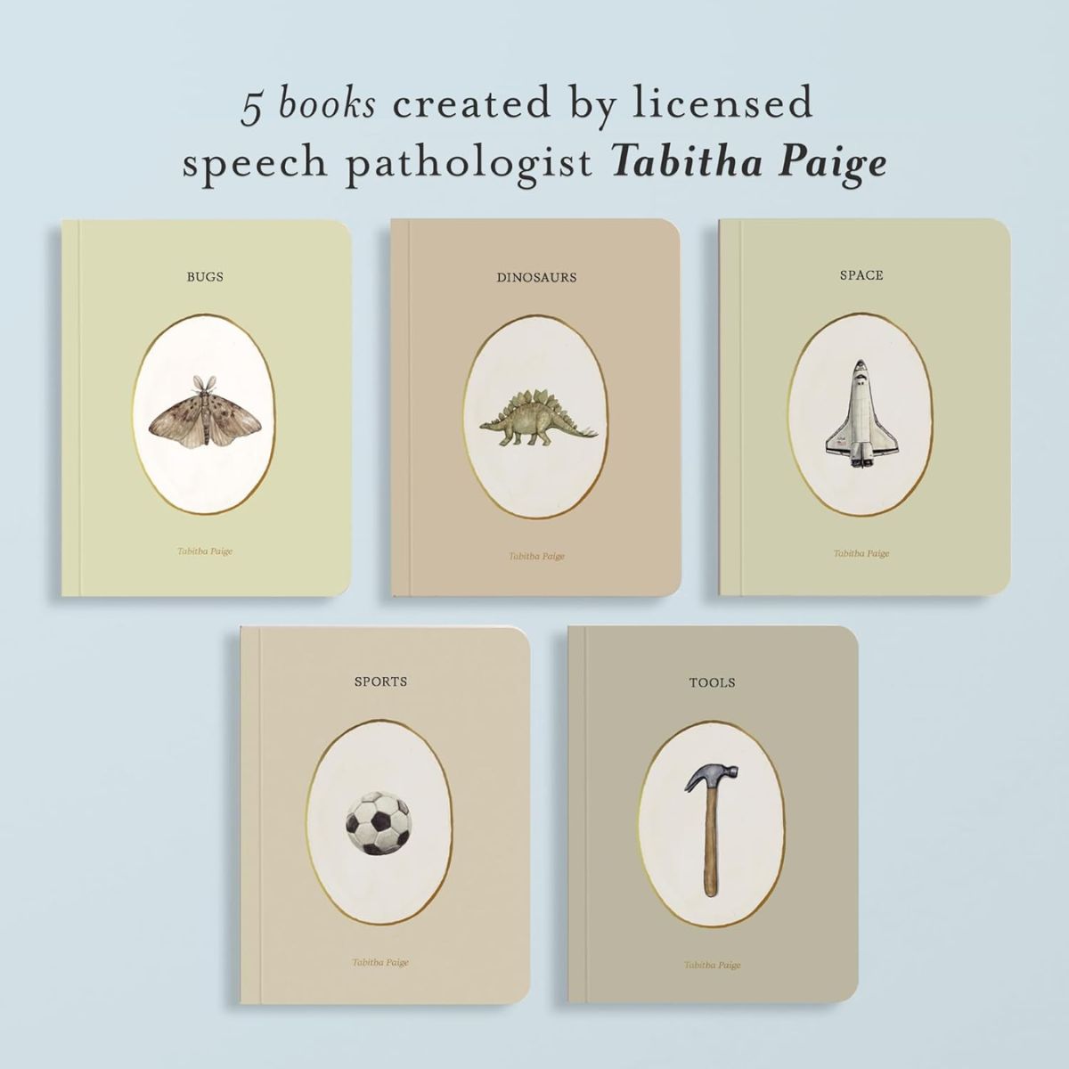 Our Little Library: A Foundational Language Vocabulary Board Book Set for Babies Vol 3 - 5 Themed Learning Books