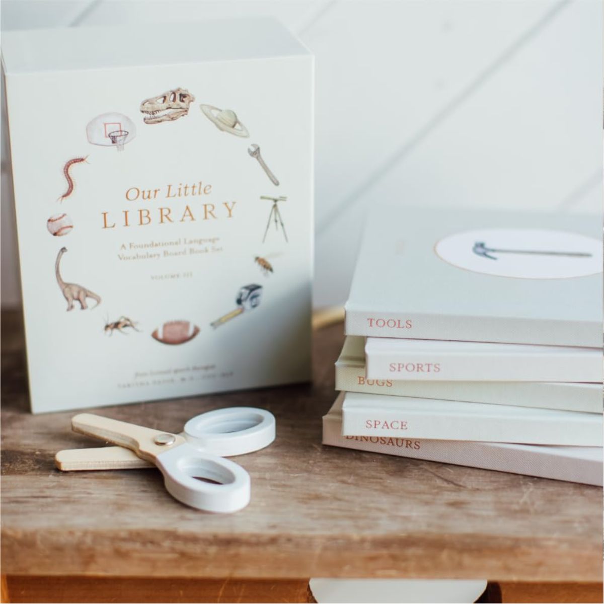 Our Little Library: A Foundational Language Vocabulary Board Book Set for Babies Vol 3 - Interactive Learning Experience