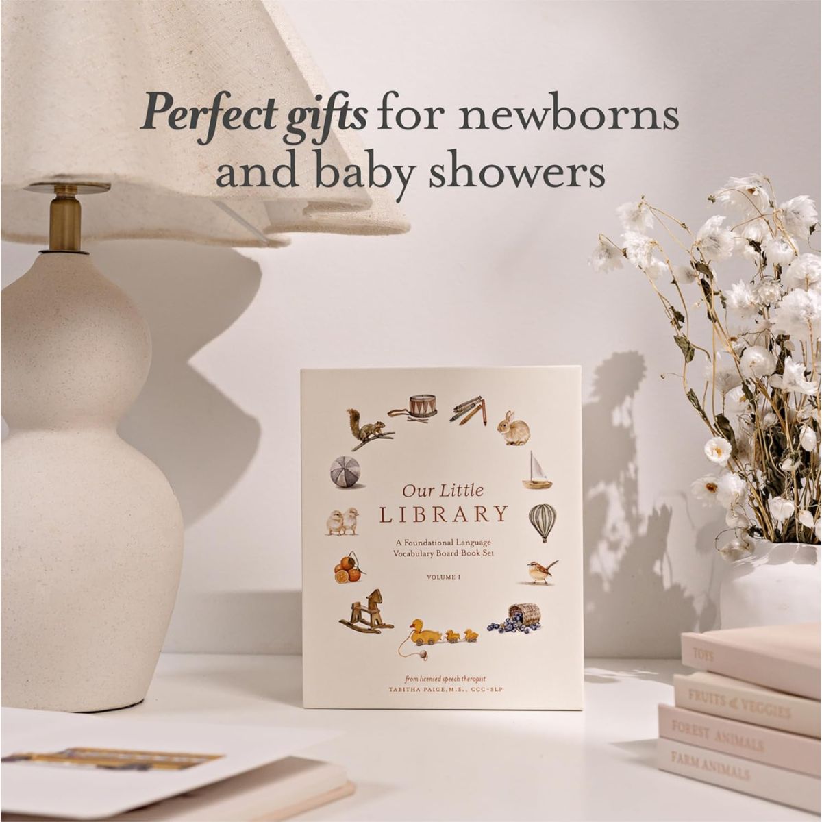 Our Little Library: A Foundational Language Vocabulary Board Book Set for Babies Vol 1 - Interactive Learning Experience